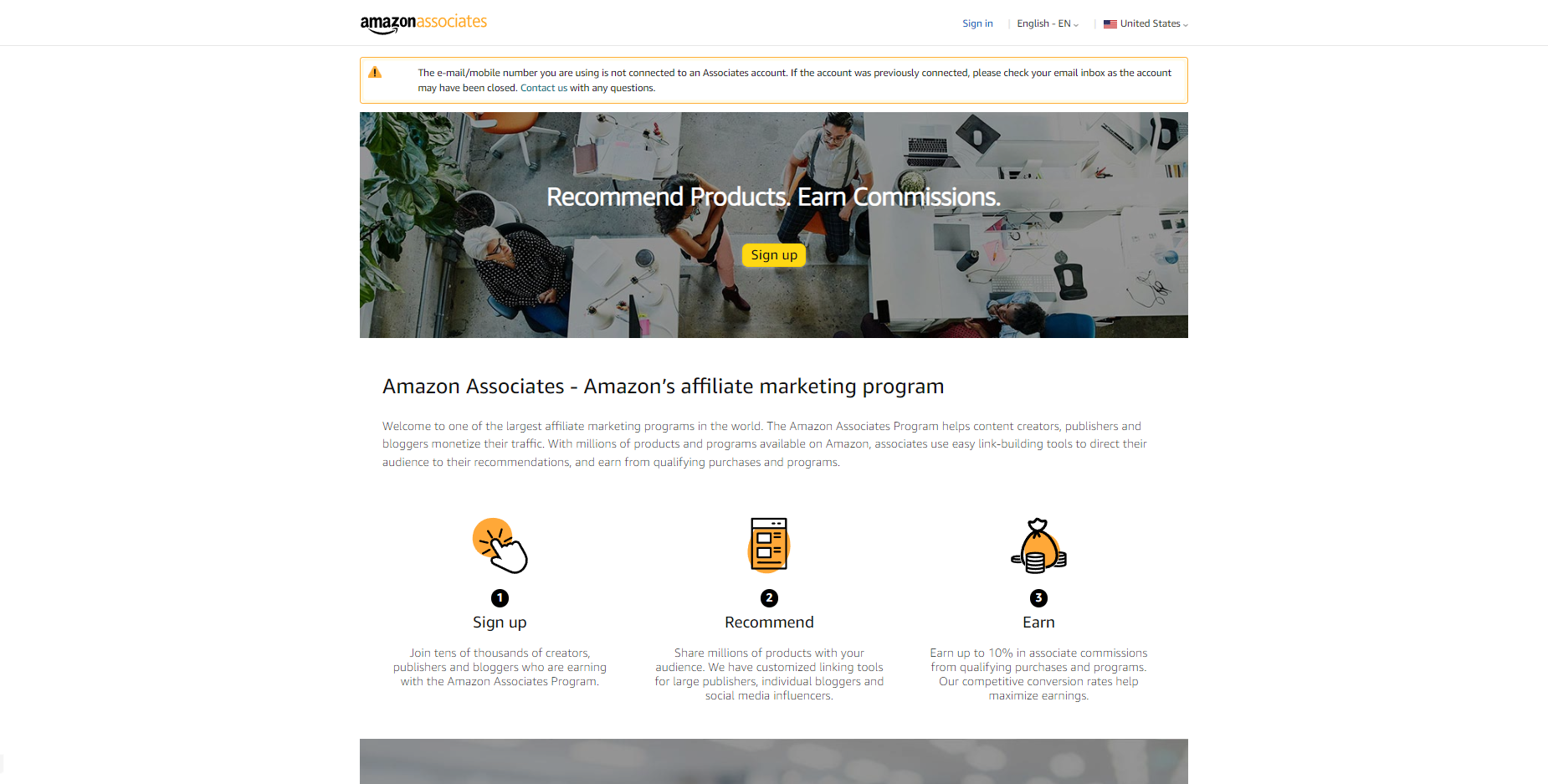 亚马逊联盟注册以及注意事项